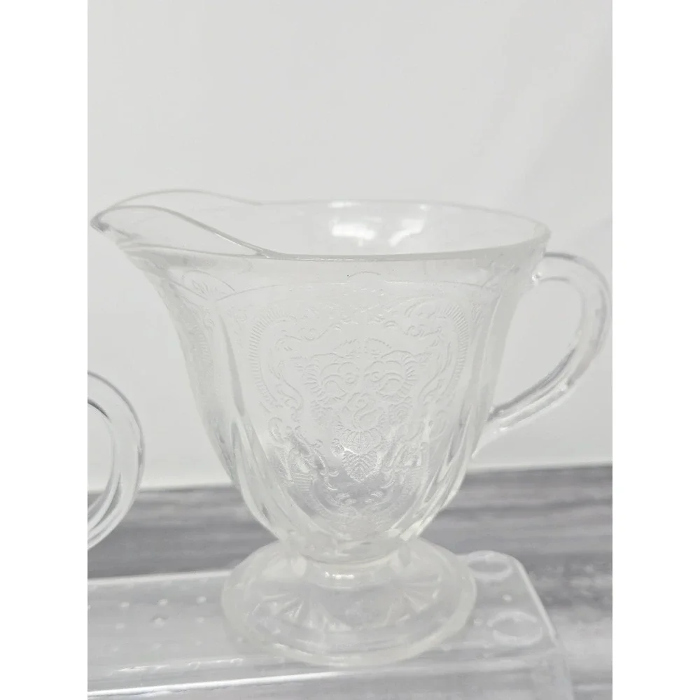 Cristal D'Arques Antique Creamer Cream‎ Pitcher With An Extra!